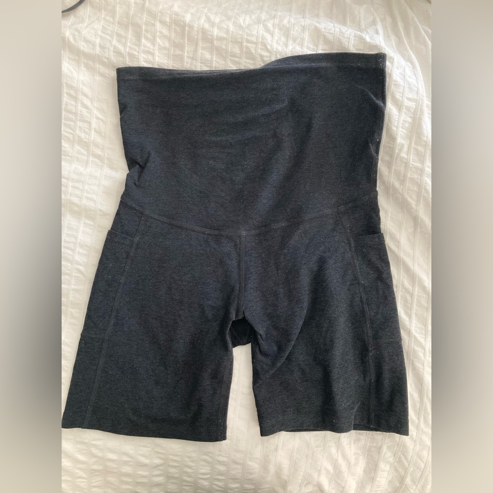 Spacedye Pockets Forever Maternity Biker Short - M
